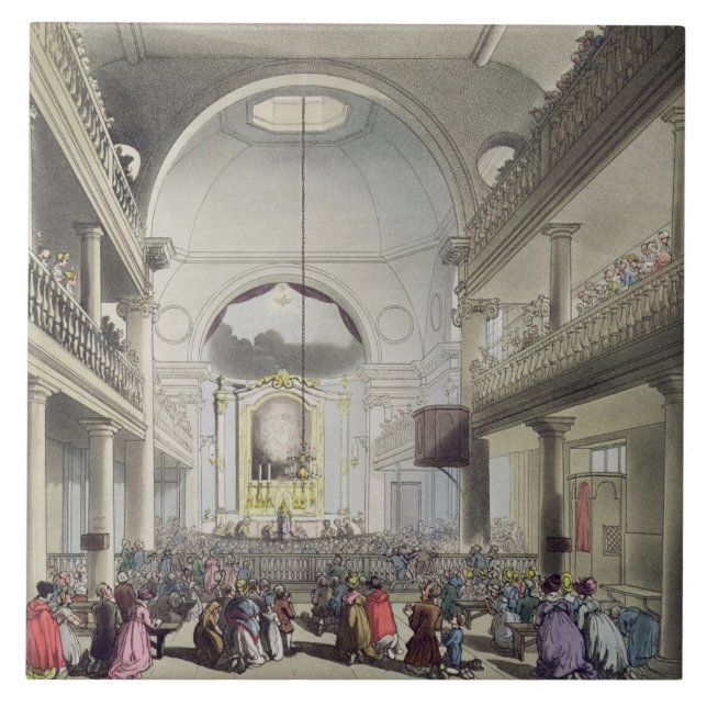The Roman Catholic Chapel, Lincolns Inn Fields, fr Ceramic Tile (Front)