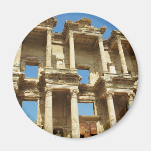 The Roman Celsus Library, Ephesus, Turkey Magnet
