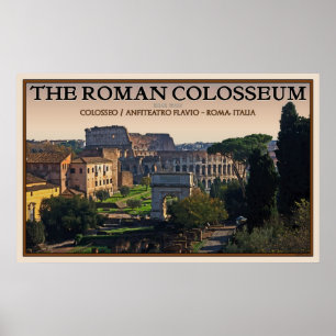 The Roman Colosseum from the Forum Poster