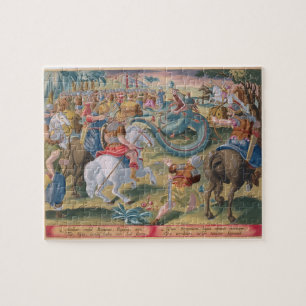 The Roman Consul Atilius Subdues the African Serpe Jigsaw Puzzle