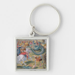 The Roman Consul Atilius Subdues the African Serpe Key Ring