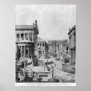The Roman Forum of Antiquity, 1914 Poster