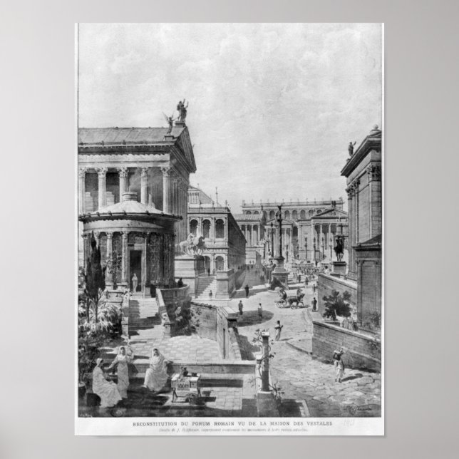 The Roman Forum of Antiquity, 1914 Poster (Front)