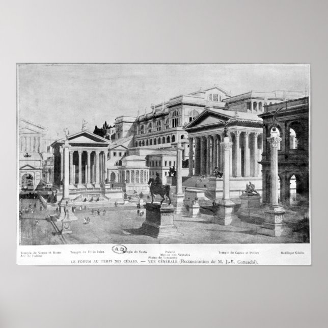 The Roman Forum of Antiquity Poster (Front)