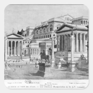 The Roman Forum of Antiquity Square Sticker