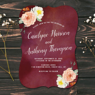 The Romance In Bloom Wedding Collection Invitation