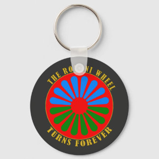 The Romani Wheel Turns Forever Keychain