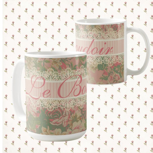 The Romantic Bedroom Le Boudoir Romantique Coffee Mug (Tres chic! Feminine and romantic!)