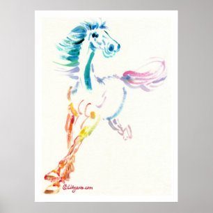 The Romping Horse Print and Poster