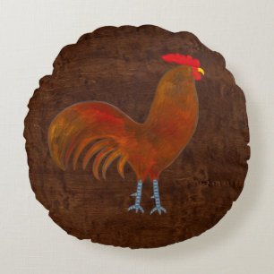 The Rooster 2009 Round Cushion