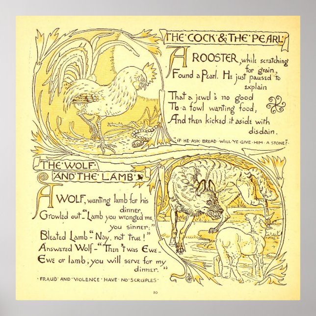 The Rooster  and Pearl - The Wolf and the Lamb  Poster (Front)