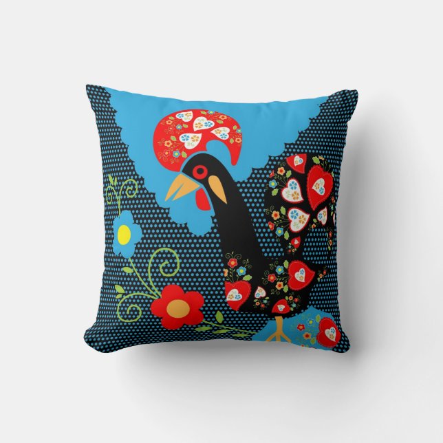 The Rooster of Portugal Cushion (Front)