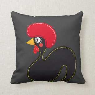 the Rooster of Portugal Cushion