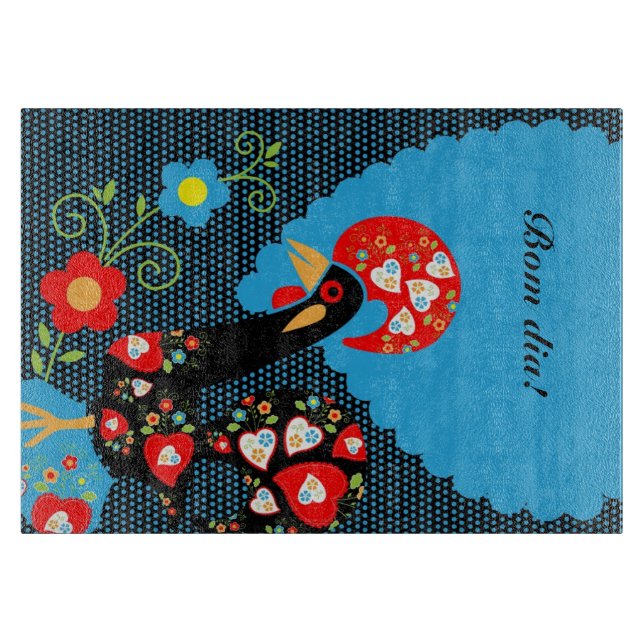 The Rooster of Portugal Cutting Board (Front)