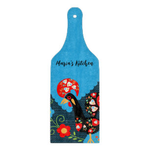 The Rooster of Portugal Cutting Board