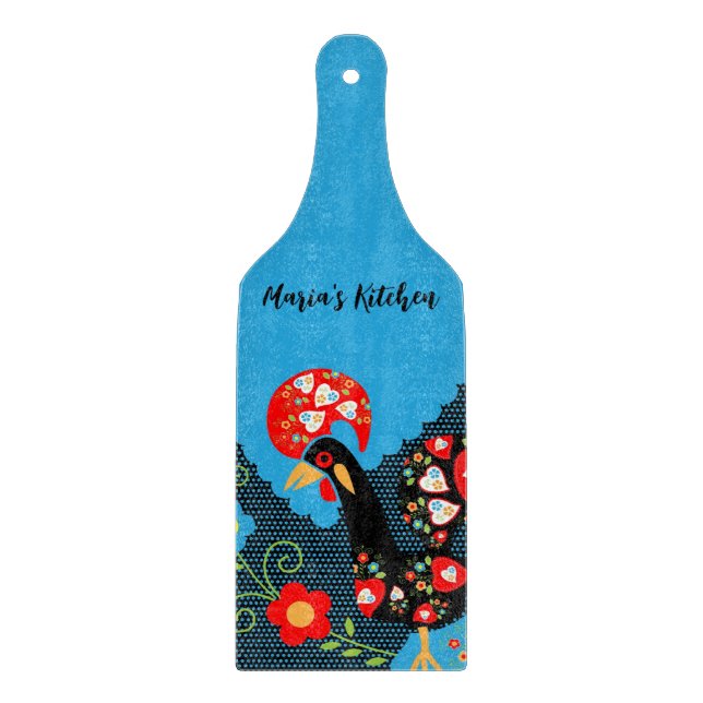 The Rooster of Portugal     Cutting Board (Front)
