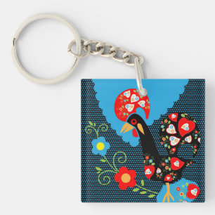 The Rooster of Portugal  Key Ring