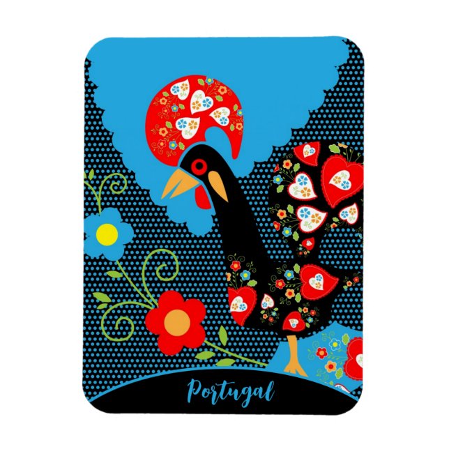 The Rooster of Portugal  Magnet (Vertical)