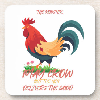 The rooster with flowers Coasters