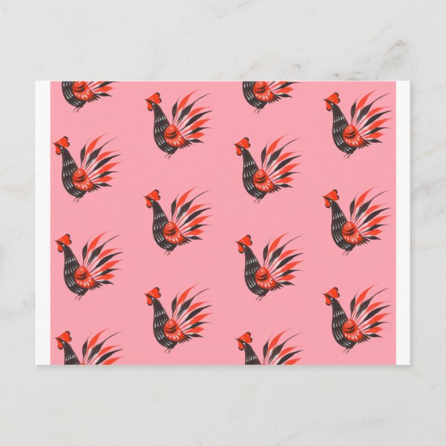 The roosters postcard (Front)