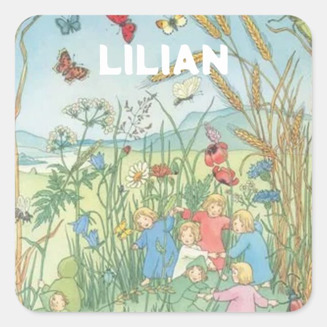 The Root Children Sibylle Von Olfers Square Sticker (Front)