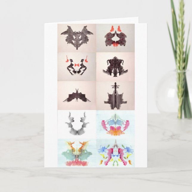 The Rorschach Test Ink Blots All 10 Plates 1-10 Card (Front)