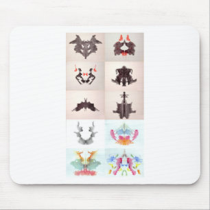 The Rorschach Test Ink Blots All 10 Plates 1-10 Mouse Pad