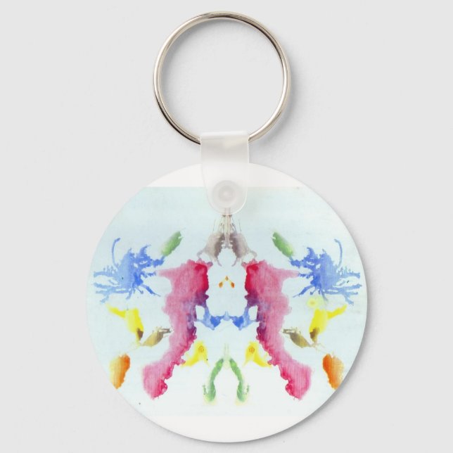 The Rorschach Test Ink Blots Plate 10 Crab Lobster Key Ring (Front)