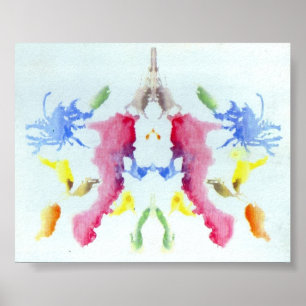 The Rorschach Test Ink Blots Plate 10 Poster