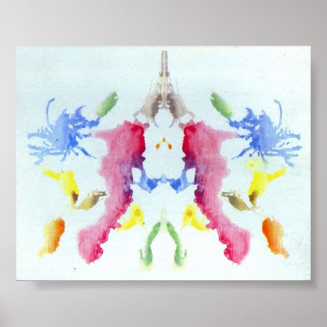 The Rorschach Test Ink Blots Plate 10 Poster (Front)