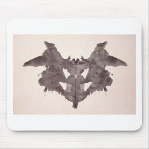 The Rorschach Test Ink Blots Plate 1 Bat, Moth Mouse Pad