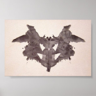 The Rorschach Test Ink Blots Plate 1 Poster