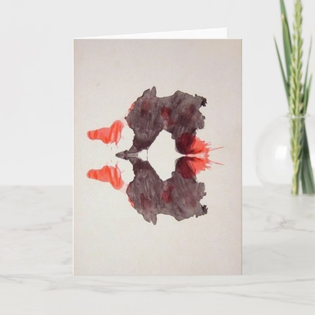The Rorschach Test Ink Blots Plate 2 Two Humans Card (Front)