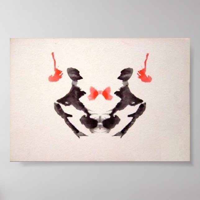 The Rorschach Test Ink Blots Plate 3 Poster (Front)