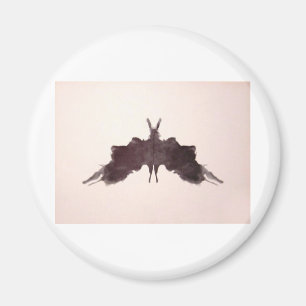 The Rorschach Test Ink Blots Plate 5 Bat Moth Magnet