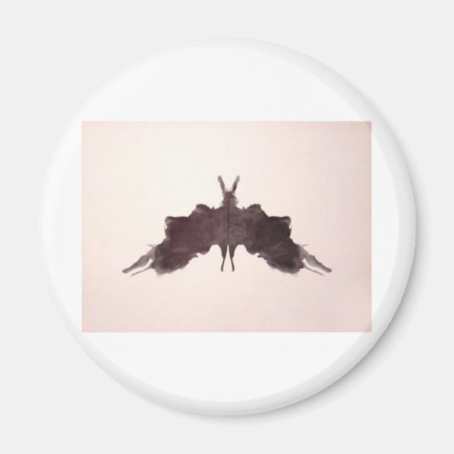 The Rorschach Test Ink Blots Plate 5 Bat Moth Magnet (Front)