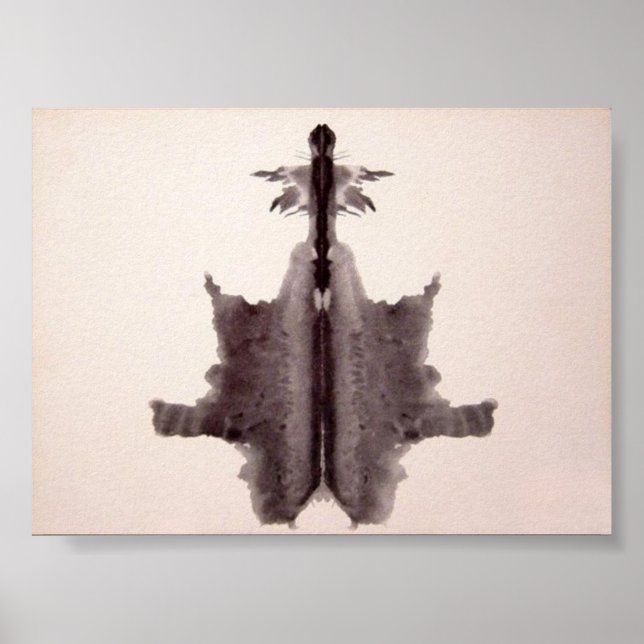 The Rorschach Test Ink Blots Plate 6 Poster (Front)