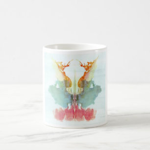 The Rorschach Test Ink Blots Plate 9 Human Coffee Mug