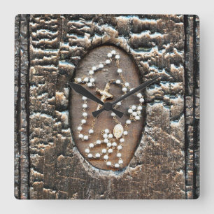 The Rosary Square Wall Clock
