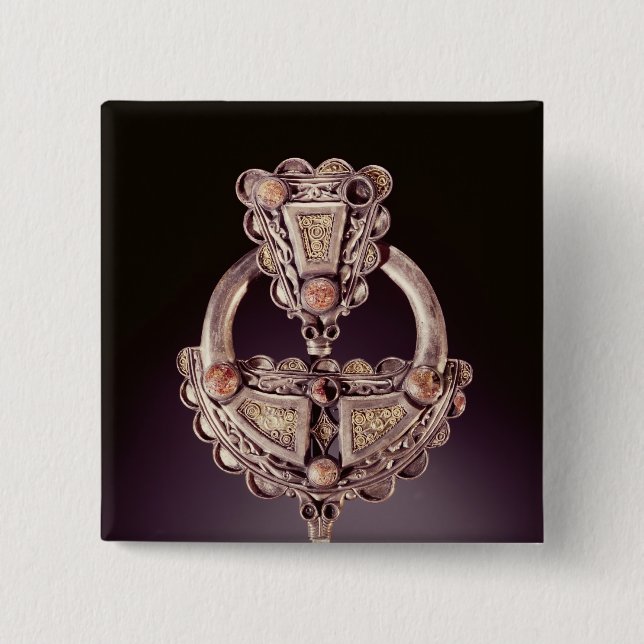 The Roscrea Brooch, from Roscrea 15 Cm Square Badge (Front)