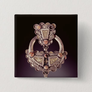 The Roscrea Brooch, from Roscrea 15 Cm Square Badge