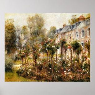 The Rose Garden at Wargemont Poster