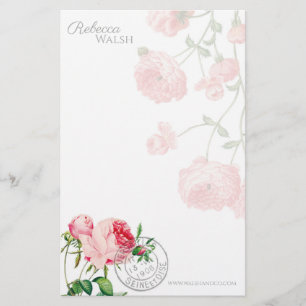 The rose garden stationery