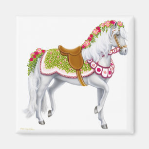 The Rose Horse Magnet