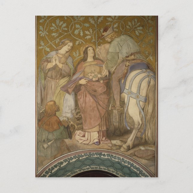 The Rose Miracle, c.1855 Postcard (Front)