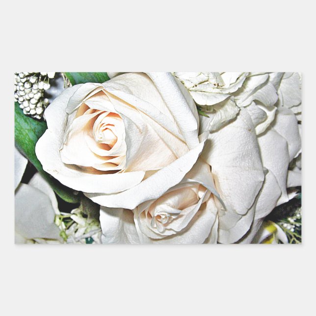 The Rose_ Rectangular Sticker (Front)