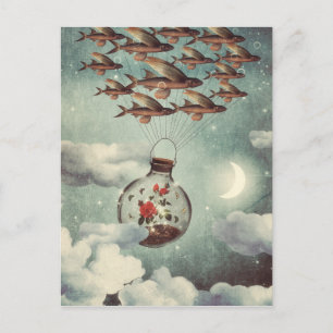 The Rose That Watnted To See The World Postcard