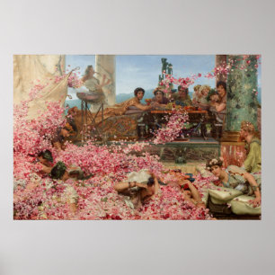 The Roses of Heliogabalus (by Alma-Tadema) Poster