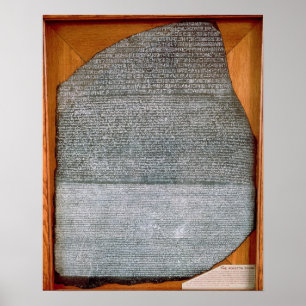 The Rosetta Stone, from Fort St. Julien, Poster