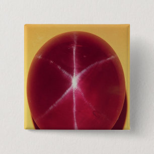 The 'Rosser Reeves' Star Ruby 15 Cm Square Badge